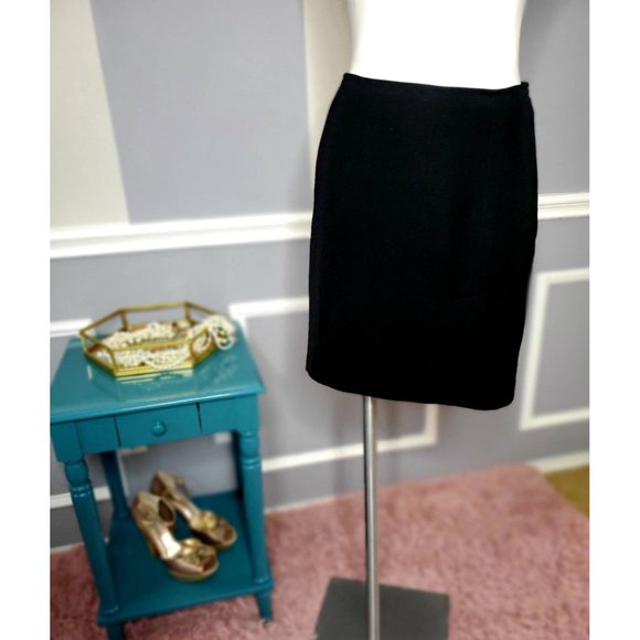 Liz Claiborne Skirt, Wool Pencil Skirt - Picture 4 of 4
